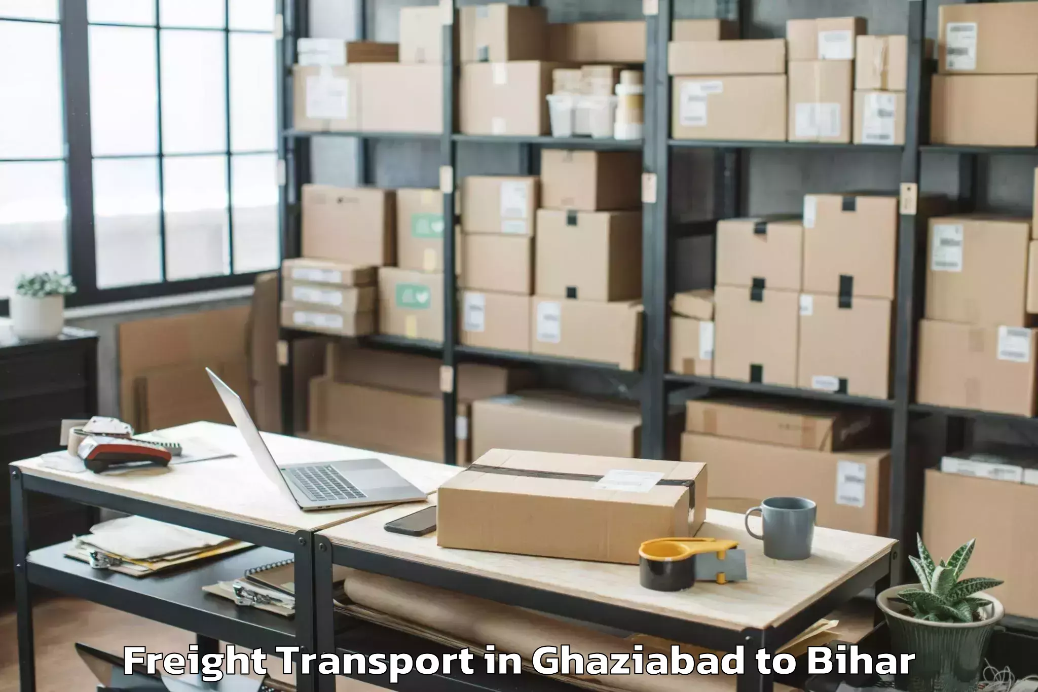 Reliable Ghaziabad to Taraiya Freight Transport